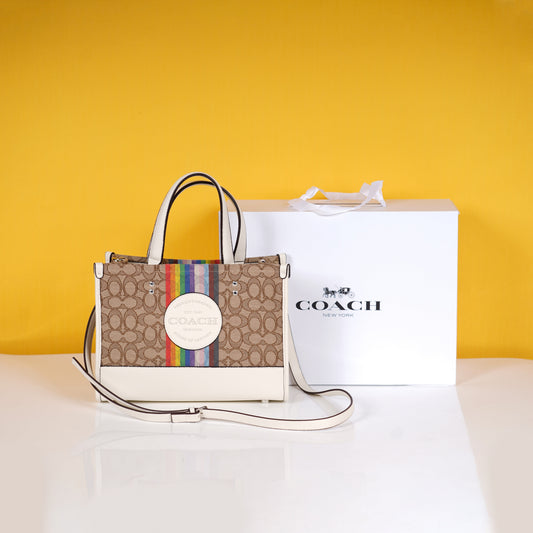 Dempsey Tote With OG Box & Dust Bag & Extra Shoulder Strap (Rainbow - 718)