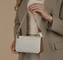 Michael Kors Jet Set Small Pochette Bag With Dust Bag