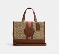 Coach Dempsey Carryall Signature Jacquard Bag With DoubleBox DustBag SlingBelt Bill