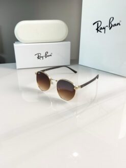 Rayban gold brown reverse 5405