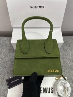 Jacquemus Chiquito Cement Suede With Sling Strap OG Box & Dust Bag (6829-1 Frosted Cement)