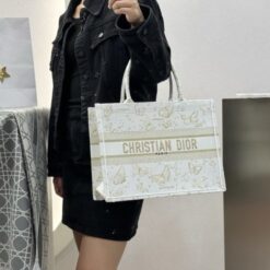 Dior Book Tote Premium Oblique With OG Box & Dust Bag & Scarf (Butterfly-824)
